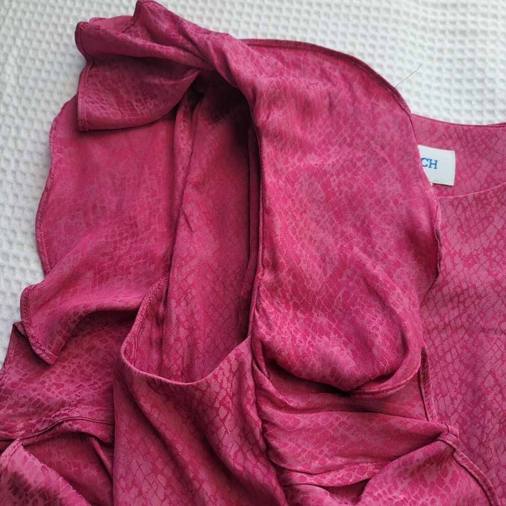 Koch Women's Pink Python Print Flutter Sleeve Sco… - image 5